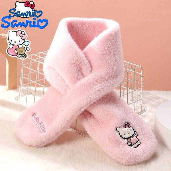 Sanrio Anime Scarves Hello Kitty Kawaii Plush Scarf Kuromi …