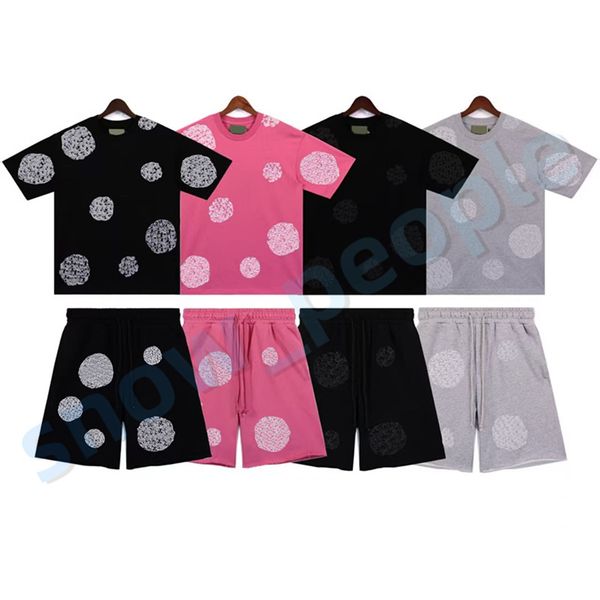 New Summer T Shirts Shorts Designer Men's T Shirts Men Women's Short Sleeve Tees Summer Loose Fitting Tops Size S-XL
