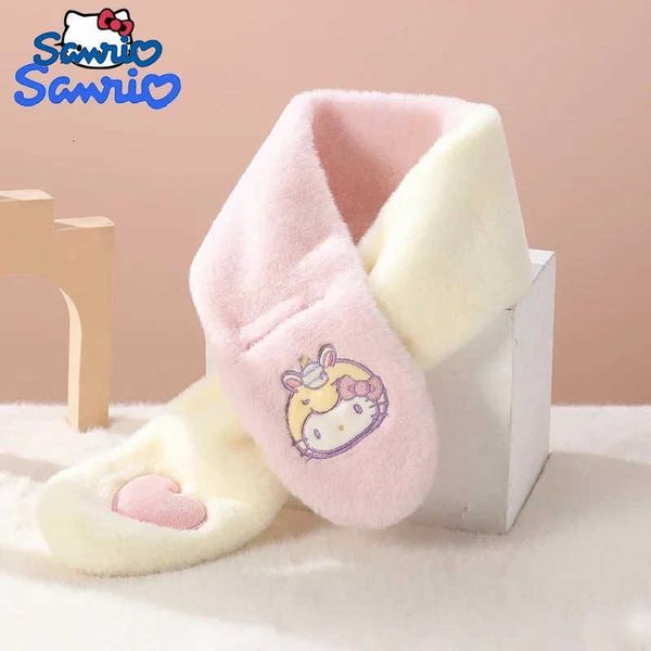 Sanrio Kawaii Hello Kitty Plush Scarf Melody Childrens Scar…