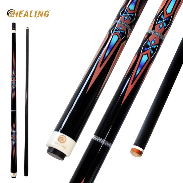 OKHEALING 14 mm Hard Tip Jump Cue 58in Billard Pool Cue Carbon Fiber Black-Tech Carbon Taco De Billar Pool Profesional, Weight Adjustable Design