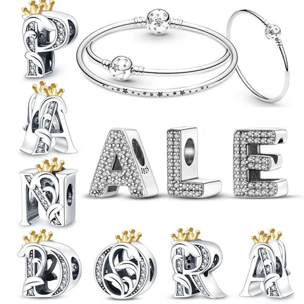 26 A-Z Alphabet Beads 925 Sterling Silver LOVE Letter Charms Fit Original Charms Bracelet Bangle CZ Zircon Beads Jewelry
26 A-Z Alphabet Beads 925 Sterling Silver LOVE Letter Charms Fit Original Charms Bracelet Bangle CZ Zircon Beads Jewelry