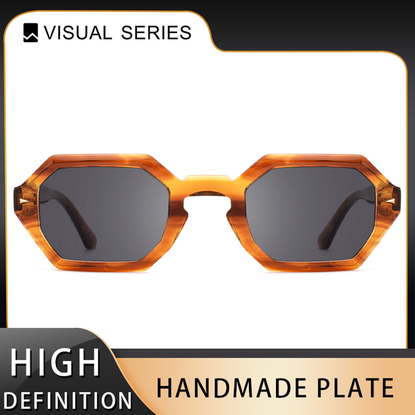 Designer handmade hexagonal polarized sunglasses suitable for men and women, high-definition anti glare and anti UV 400 fashionable sunglasses
Designer handmade hexagonal polarized sunglasses suitable for men and women, high-definition anti glare and anti UV 400 fashionable sunglasses