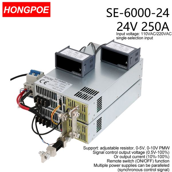24V 250A 6000W Smps…