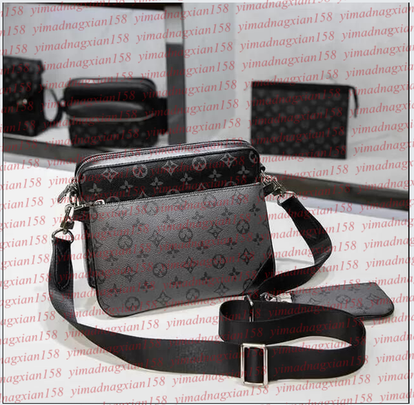 Quality Genuine Leather designer bags 3pcs Detachable Trio black Messenger Bags Men Crossbody 3 in 1 Set women Shoulder Bag Handbags Purse Wallet, 15#
Quality Genuine Leather designer bags 3pcs Detachable Trio black Messenger Bags Men Crossbody 3 in 1 Set women Shoulder Bag Handbags Purse Wallet, 15#