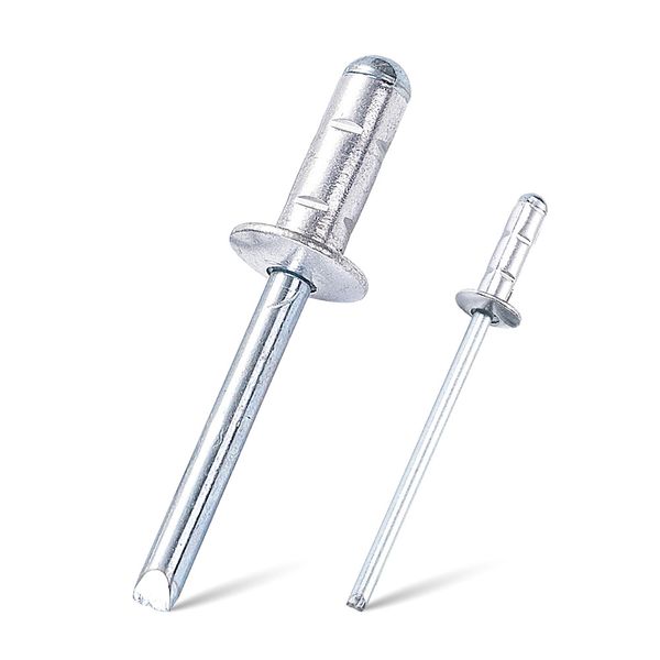 100Pcs Multi-Grip Blind Rivets Aluminium Dome Head Steel Shank Mandrel Increased Take up Strength Which Provide Wide Grip Range
100Pcs Multi-Grip Blind Rivets Aluminium Dome Head Steel Shank Mandrel Increased Take up Strength Which Provide Wide Grip Range