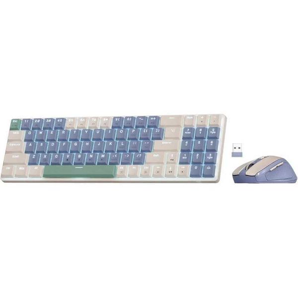 Redragon BS8772 Wireless Keyboard and Mouse Combo78 Keys 2.4Ghz Wireless Low-Profile Mechanical Keyboard/2400 DPI Ergonomic Mouse X250203