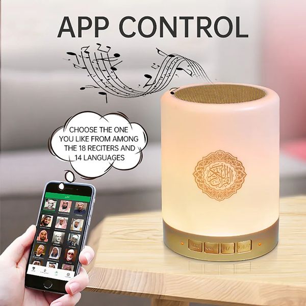 Azan Muslim Night Light Quran Portable Wireless Caixa De Som Bluetooth Ser Music Sound Box Blutooth For Radio FM Mini Baffle 250121