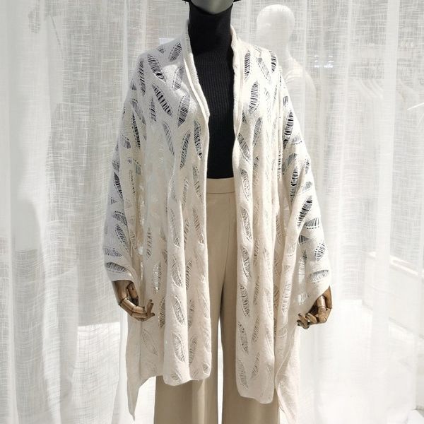New autumn and winter soft glutinous hollow out high-end feather pure cashmere scarf --890334
New autumn and winter soft glutinous hollow out high-end feather pure cashmere scarf --890334