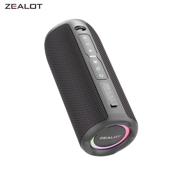 ZEALOT S49PRO Portable Bluetooth Ser 20W IPX6 Waterproof Powerful Sound Box Bass Boost Dual Pairing True Wireless Ser 250121ww