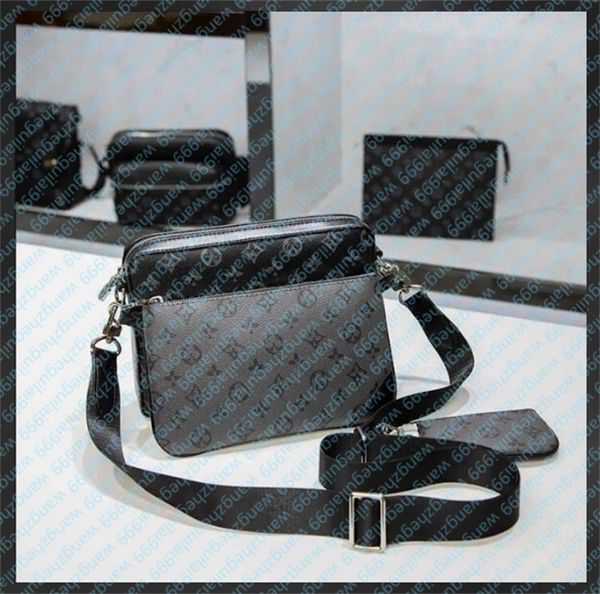 2024 Luxurys Designer bags Handbags Men Leather TRIO Messenger Bags Luxury Shoulder Bag Make up Bag Designer Handbag Tote Man's bag, T13
2024 Luxurys Designer bags Handbags Men Leather TRIO Messenger Bags Luxury Shoulder Bag Make up Bag Designer Handbag Tote Man's bag, T13