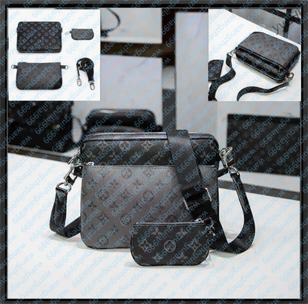 PU leather Designers Messenger Bag TOP Handbags Women Men Leather TRIO Messenger Bags Luxury Shoulder Bag Make up Bag Designer Handbag Tote Man's bag, T5
PU leather Designers Messenger Bag TOP Handbags Women Men Leather TRIO Messenger Bags Luxury Shoulder Bag Make up Bag Designer Handbag Tote Man's bag, T5