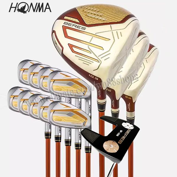 2025 Golf Clubs Four Stars HONMA S-09 Complete Set of Clubs BERES Golf Driver Wood Irons Putter Clubs Set Graphite Shaft R or S Flex No Bag