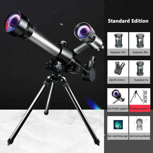 Portable HD Professional Astronomical Telescope Set Outdoor Stargazing Monocular Students Educational Science Experiment Use Z250219