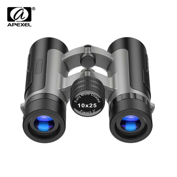 APEXEL 10x25 HD Powerful Binoculars Long Range Folding Mini Telescope For Outdoor Camping Hunting Tourism Equipment Binoculars Z250219