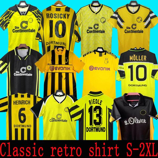 99 retro 01 02 soccer jerseys 00 02 classic football shirts Lewandowski ROSICKY BOBIC KOLLER 95 96 97 94 95 12 13 REUS MOLLER Dortmund s-2xl