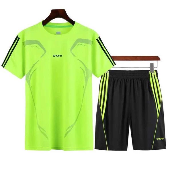 2Pcs Summer Men T-shirt + Tennis Shorts Breathable — compare prices at CompareOffers