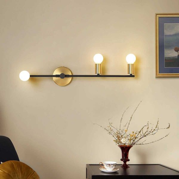 LED modern wall lamp used for home indoor bedroom dining room corridor lighting range background E27 bulb wall lamp fixtures Z250220