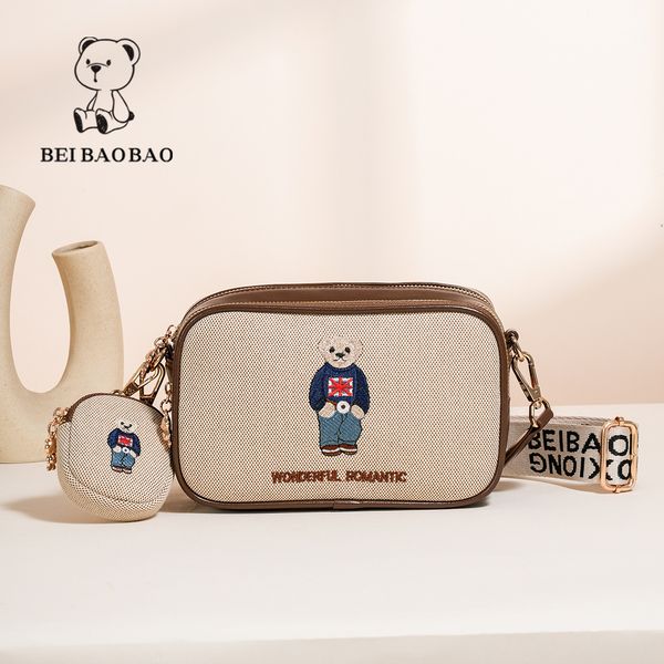 Women's Embroidered Canvas Small Square Bag with Wide Shoulder Strap - Crossbody Camera & Phone Tote with Cartoon Teddy Bear Design, Color-4
Women's Embroidered Canvas Small Square Bag with Wide Shoulder Strap - Crossbody Camera & Phone Tote with Cartoon Teddy Bear Design, Color-4