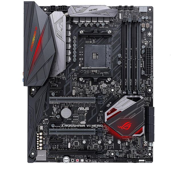 Used ASUS ROG Crosshair VI Hero AM4 AMD X370 SATA 6Gb/s USB 3.1 ATX AMD Motherboard