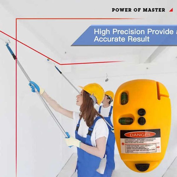 Right Angle 90 Degree Horizontal Vertical Laser Level Line Projection Square Level Laser Level Line Measurement Gauge For Wall X2502253