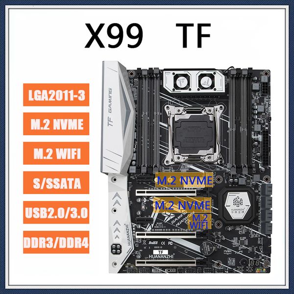X99 TF Motherboard with LGA 2011-3 XEON X99 Support Intel E5 2666 2678 2696 V3 V4 DDR3 DDR4 RECC NON-ECC Memory NVME