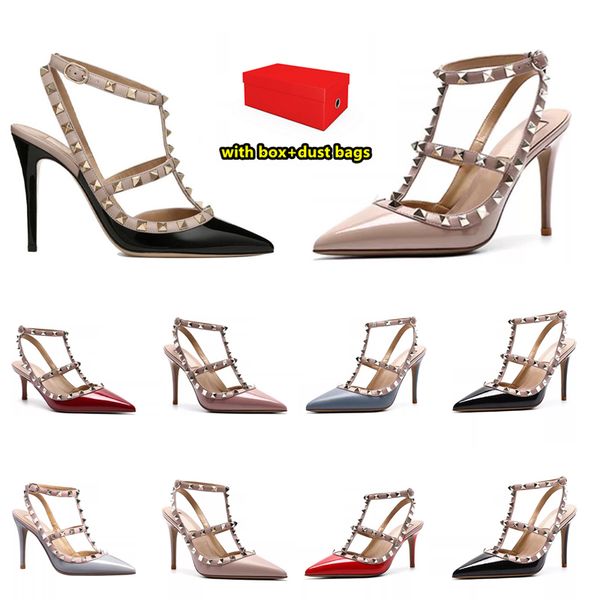 with box designer womens heel fashion heels 2025 dress wedding shoes luxury women high heel rivet flat jogging walking shoe, Color#1
with box designer womens heel fashion heels 2025 dress wedding shoes luxury women high heel rivet flat jogging walking shoe, Color#1