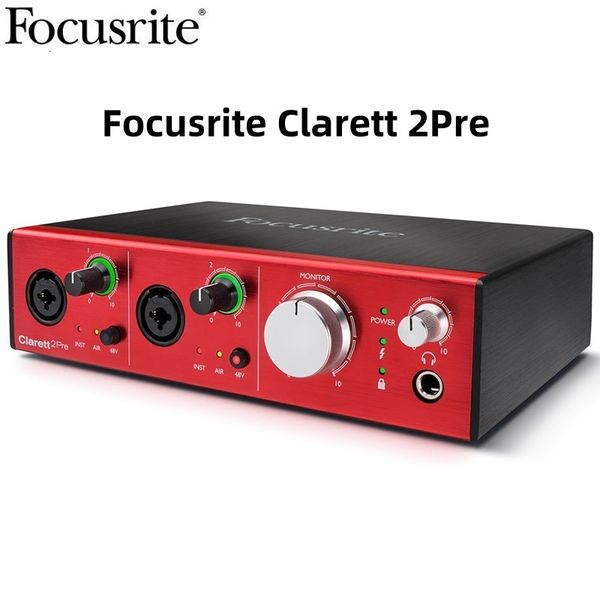 Focusrite Clarett+ 2pre professional Audio Interface External 10-in/4-out USB Sound Card for the complete creator for PC and Mac
