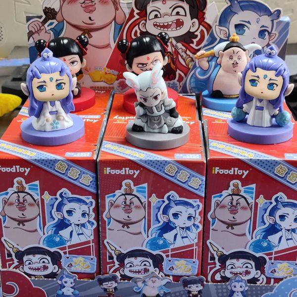 Ne Zha 2 Magic Childrens Sea of Troubles Series Handheld Blind Box Ornament Ao Guang Ao Bing Tai Yi Real Person Creative Z250225