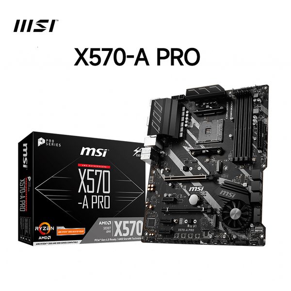 MSI X570-A PRO MotherBoard 128GB AMD X570 Motherboard AM4 PCI4.0 DDR4 diy gaming computer Gaming placa me