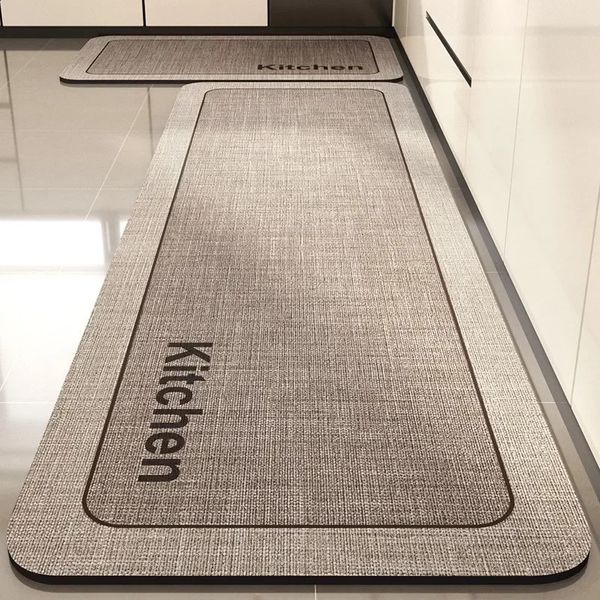 Carpet for Kitchen Absorbent Floor Mat Pvc Anti-slip Entrance Doormat Bathroom Toilet Area Rug Non-slip Alfombra De Cocina 250224