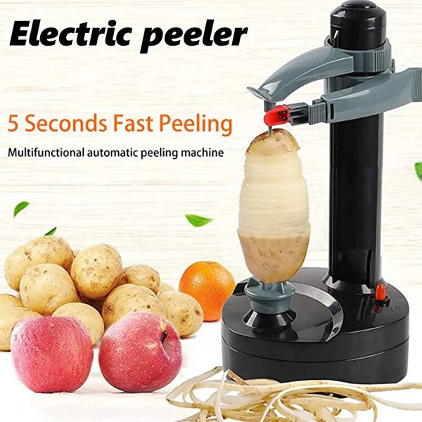 Multi-function Electric Peeler For Vegetables Fruit Potato Carrot Grater Peelers Cutter Kitchen Automatic Rotating Peeling Tool 250226