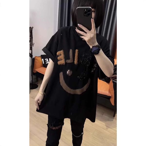 Plus Size Clothing 2025 Spring New Loose Letter Round Neck Short Sleeve T-Shirt Women's Mid-Length TrendyT-shirt, Black
Plus Size Clothing 2025 Spring New Loose Letter Round Neck Short Sleeve T-Shirt Women's Mid-Length TrendyT-shirt, Black