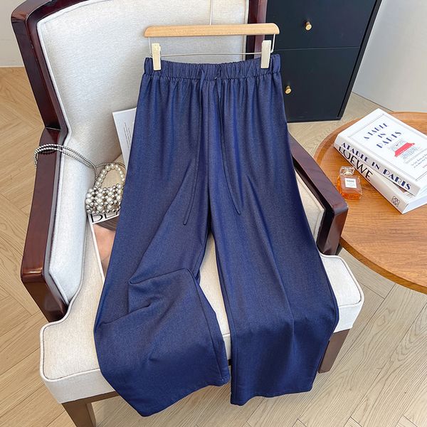 Plus size, women's jeans for summer high waist slimming, thin and wide leg pants 3513, Deep blue
Plus size, women's jeans for summer high waist slimming, thin and wide leg pants 3513, Deep blue