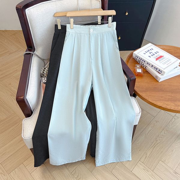 Plus size, women's pants weighing 240 pounds, spring and summer high waisted, hanging down, floor length pants 3506, Blue
Plus size, women's pants weighing 240 pounds, spring and summer high waisted, hanging down, floor length pants 3506, Blue