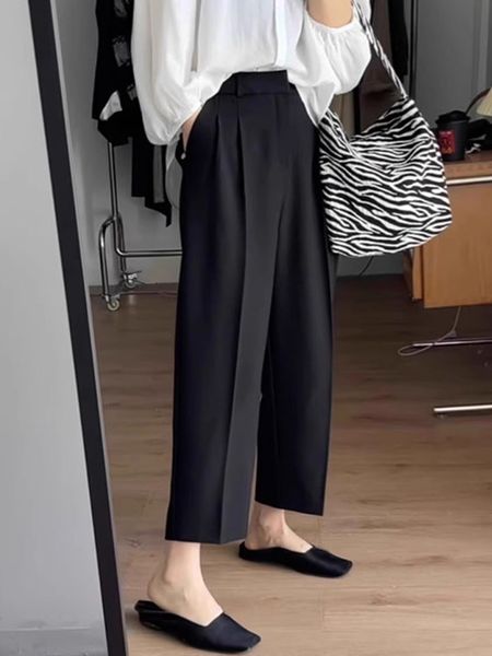 Plus size, summer suit pants for women, high waisted straight leg vertical pear shaped figure pants 3511, Black
Plus size, summer suit pants for women, high waisted straight leg vertical pear shaped figure pants 3511, Black