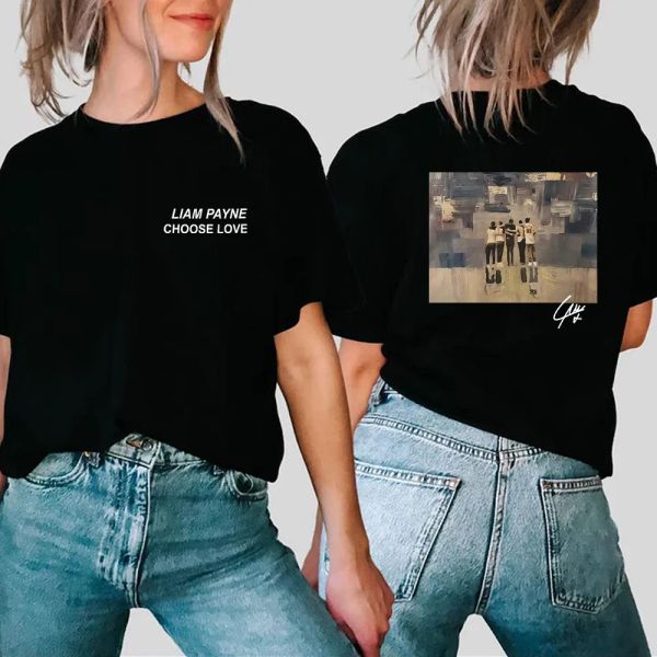 Liam Payne Choose Love 2 Side Printed Designer T-Shirts Vintage Liam Payne Tribute Shirt Aesthetic Clothes Unisex Short Sleeves Tops 2025 New, White
Liam Payne Choose Love 2 Side Printed Designer T-Shirts Vintage Liam Payne Tribute Shirt Aesthetic Clothes Unisex Short Sleeves Tops 2025 New, White