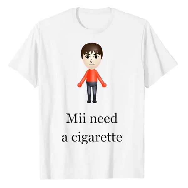 Mii Need A Cigarette T-Shirt Humor Funny Men' wmones Fashion Novelty Gifts Short Sleeve Blouses Barbershop Quartet Day Graphic Designer Shirts 2025 New, White
Mii Need A Cigarette T-Shirt Humor Funny Men' wmones Fashion Novelty Gifts Short Sleeve Blouses Barbershop Quartet Day Graphic Designer Shirts 2025 New, White