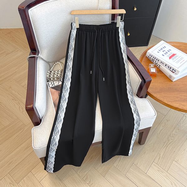 Plus size, wide leg pants, women's high waisted pear shaped figure, 240kg plus size women's lace and lace pants 3517, Black
Plus size, wide leg pants, women's high waisted pear shaped figure, 240kg plus size women's lace and lace pants 3517, Black