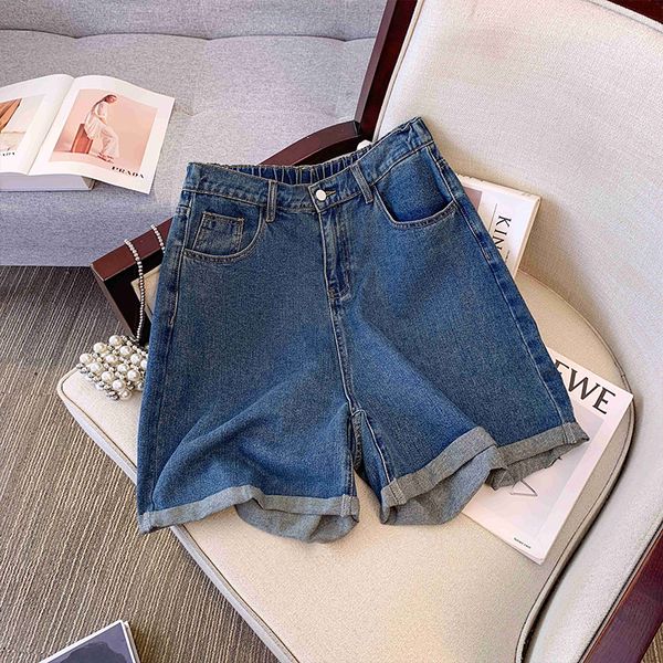 Plus size, high waist, summer wide leg design, jeans with a chubby mm loose fit, slimming effect, fashionable shorts 3403, Blue
Plus size, high waist, summer wide leg design, jeans with a chubby mm loose fit, slimming effect, fashionable shorts 3403, Blue