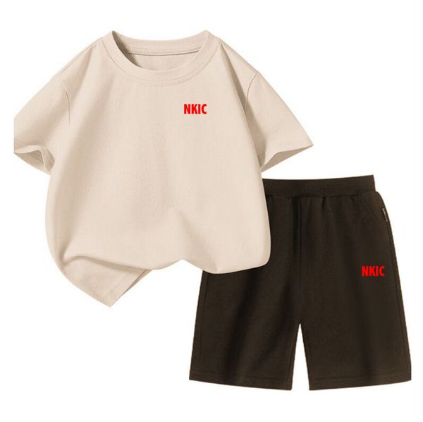Children's Brand short-sleeved T-shirt and shorts two-piece set Boys summer casual breathable top sports shorts set Boys Outfits 2-13 Years, Beige
Children's Brand short-sleeved T-shirt and shorts two-piece set Boys summer casual breathable top sports shorts set Boys Outfits 2-13 Years, Beige