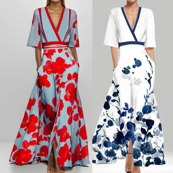 Basic Dresses Women Floral Print Maxi Dress Casual Loose V Neck Long Sleeve Ankle-length Vestidos Spring Summer Elegant Holiday Shirt Robe 230531, 28751 blue background with red flowers
Basic Dresses Women Floral Print Maxi Dress Casual Loose V Neck Long Sleeve Ankle-length Vestidos Spring Summer Elegant Holiday Shirt Robe 230531, 28751 blue background with red flowers