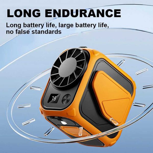 USB 6000mAh Wearable Fan 100 Levels Wind Speed — compare prices at CompareOffers