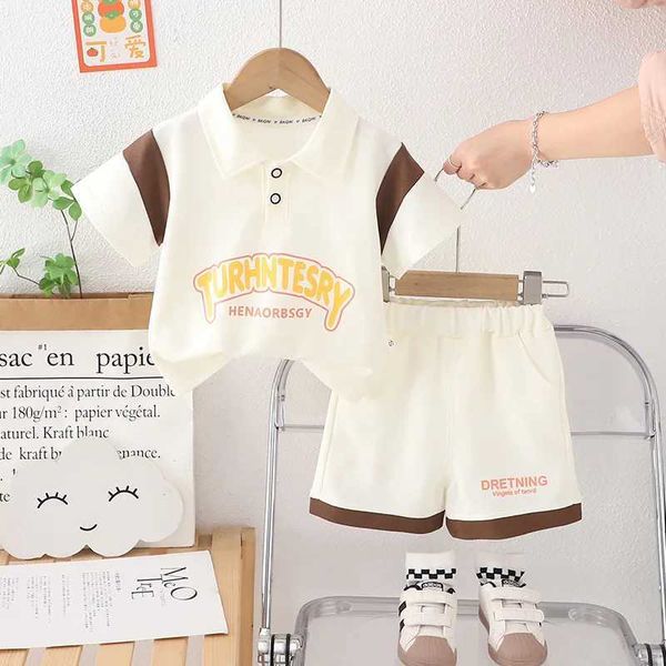 Boys Polo Shirts Clothing Sets Summer Children Cotton T-Shi…