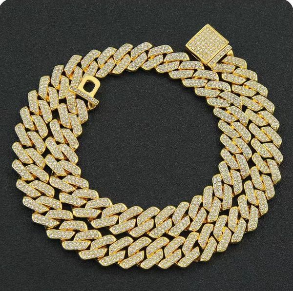 Diamond Necklaces for Men Moissanite Chain Necklace Three Rows of Rhombuses Full Diamonds Bijoux Luxe Hip Hop Jewelry for Women 20cm/45cm/50cm
Diamond Necklaces for Men Moissanite Chain Necklace Three Rows of Rhombuses Full Diamonds Bijoux Luxe Hip Hop Jewelry for Women 20cm/45cm/50cm