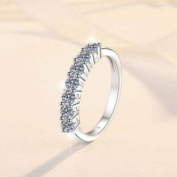 S925 Sterling Silver Women's Seven-Star Princess Crown Ring with Moissanite, Stackable Design, Elegant Luxury Jewelry, Perfect for Engagement and Wedding.
S925 Sterling Silver Women's Seven-Star Princess Crown Ring with Moissanite, Stackable Design, Elegant Luxury Jewelry, Perfect for Engagement and Wedding.