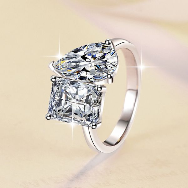 Elegant S925 Sterling Silver Moissanite Ring with Waterdrop Design, Perfect for Engagements and Weddings, Affordable Luxury Jewelry, Cross-Border Wholesale.
Elegant S925 Sterling Silver Moissanite Ring with Waterdrop Design, Perfect for Engagements and Weddings, Affordable Luxury Jewelry, Cross-Border Wholesale.