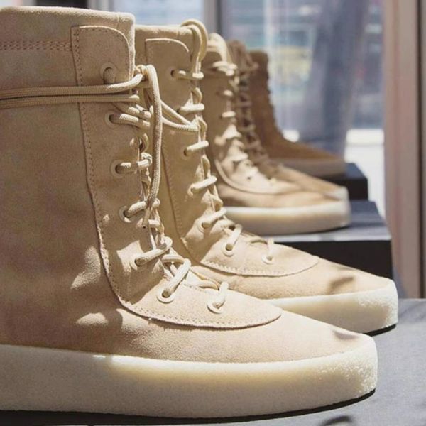 Heightening Ankle Boots Suede Genuine Leather Outdoor Boots Desert Boots