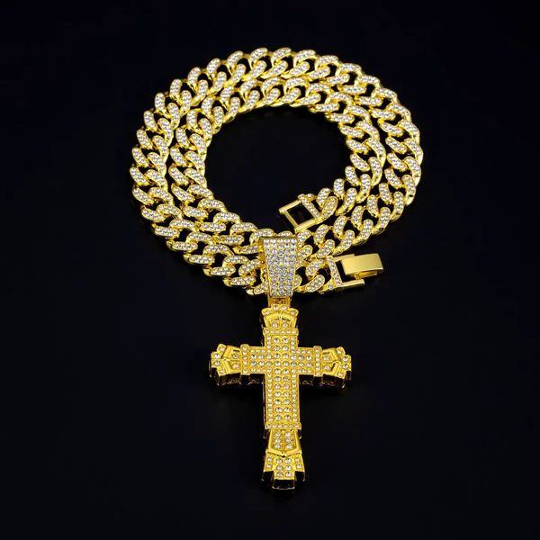 Gold Moissanite Designer Pendant Necklaces for Men Hip Hop Iced Out Cuban Link Chain Jewelry Cross Full Diamond Luxury Necklace Men Bijoux Luxe Gift
Gold Moissanite Designer Pendant Necklaces for Men Hip Hop Iced Out Cuban Link Chain Jewelry Cross Full Diamond Luxury Necklace Men Bijoux Luxe Gift
