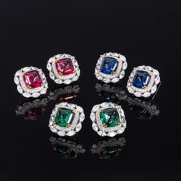 Women's Fashionable S925 Hinged Post Earings Decorated With Radiant Polychrome CZ Stones: Timeless Style Staple
Women's Fashionable S925 Hinged Post Earings Decorated With Radiant Polychrome CZ Stones: Timeless Style Staple