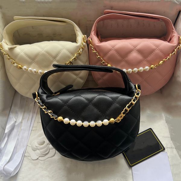 Designer Bag Handbag High Quality Leather Shoulder Bag Half Moon Makeup Bag Genuine Leather Cowhide Gold Pearl Chain Crossbody Designer Bags Women Cross Body Bag, White
Designer Bag Handbag High Quality Leather Shoulder Bag Half Moon Makeup Bag Genuine Leather Cowhide Gold Pearl Chain Crossbody Designer Bags Women Cross Body Bag, White